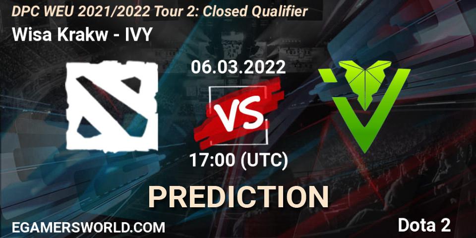 Wisła Kraków - IVY: прогноз. 06.03.22, Dota 2, DPC WEU 2021/2022 Tour 2: Closed Qualifier