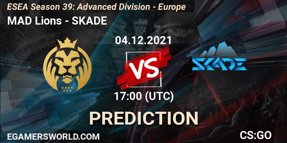 MAD Lions - SKADE: прогноз. 04.12.2021 at 17:00, Counter-Strike (CS2), ESEA Season 39: Advanced Division - Europe