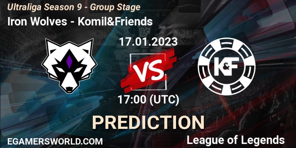Iron Wolves - Komil&Friends: прогноз. 17.01.2023 at 17:00, LoL, Ultraliga Season 9 - Group Stage