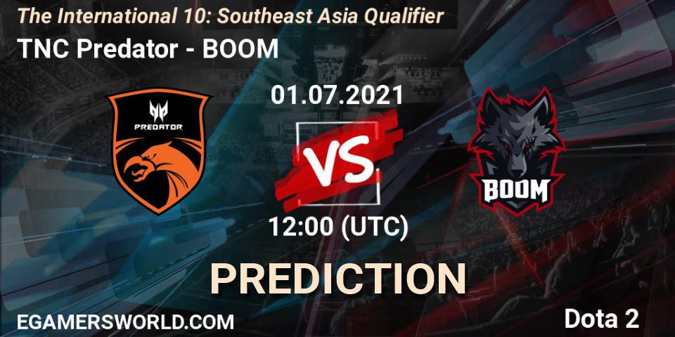 TNC Predator - BOOM: прогноз. 01.07.2021 at 12:02, Dota 2, The International 10: Southeast Asia Qualifier