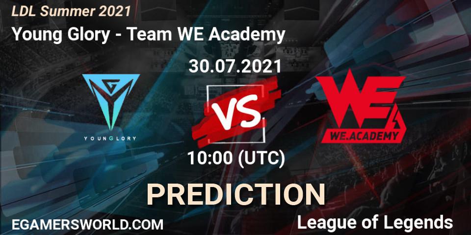 Young Glory - Team WE Academy: прогноз. 31.07.2021 at 10:00, LoL, LDL Summer 2021