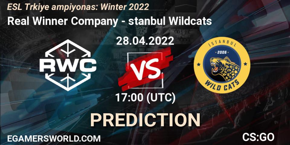 Real Winner Company - İstanbul Wildcats: прогноз. 28.04.2022 at 17:00, Counter-Strike (CS2), ESL Türkiye Şampiyonası: Winter 2022