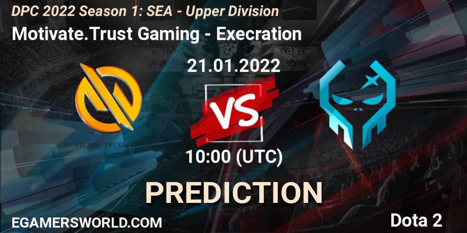 Motivate.Trust Gaming - Execration: прогноз. 21.01.2022 at 09:49, Dota 2, DPC 2022 Season 1: SEA - Upper Division