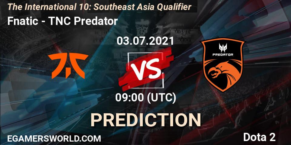Fnatic - TNC Predator: прогноз. 03.07.21, Dota 2, The International 10: Southeast Asia Qualifier
