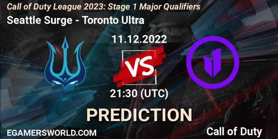 Seattle Surge - Toronto Ultra: прогноз. 11.12.2022 at 21:30, Call of Duty, Call of Duty League 2023: Stage 1 Major Qualifiers