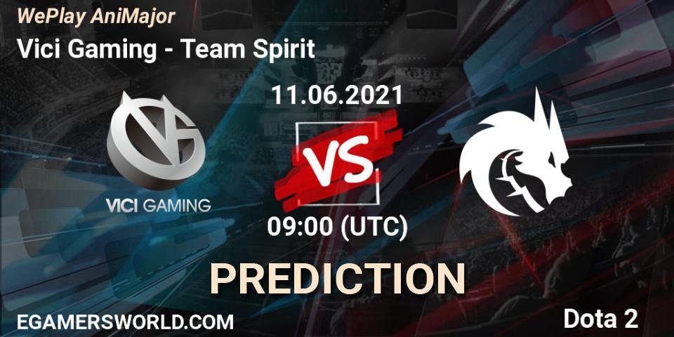 Vici Gaming - Team Spirit: прогноз. 11.06.2021 at 09:00, Dota 2, WePlay AniMajor 2021