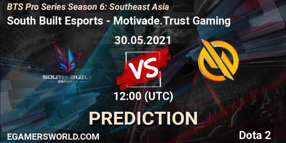 South Built Esports - Motivade.Trust Gaming: прогноз. 30.05.2021 at 12:44, Dota 2, BTS Pro Series Season 6: Southeast Asia