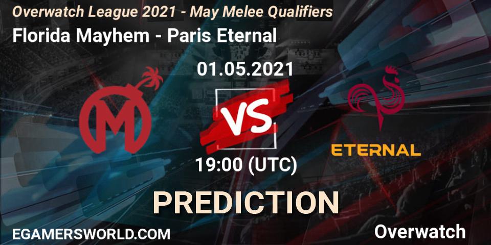 Florida Mayhem - Paris Eternal: прогноз. 01.05.2021 at 19:00, Overwatch, Overwatch League 2021 - May Melee Qualifiers