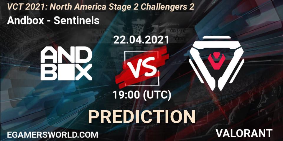Andbox - Sentinels: прогноз. 22.04.2021 at 19:00, VALORANT, VCT 2021: North America Stage 2 Challengers 2