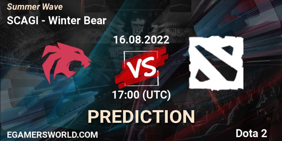 SCAGI - Winter Bear: прогноз. 16.08.2022 at 17:20, Dota 2, Summer Wave