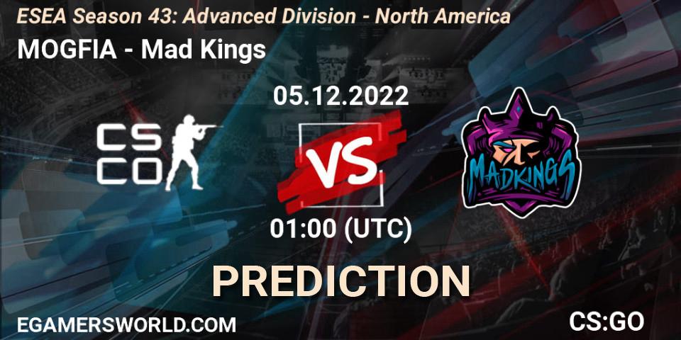 MOGFIA - Mad Kings: прогноз. 05.12.22, CS2 (CS:GO), ESEA Season 43: Advanced Division - North America