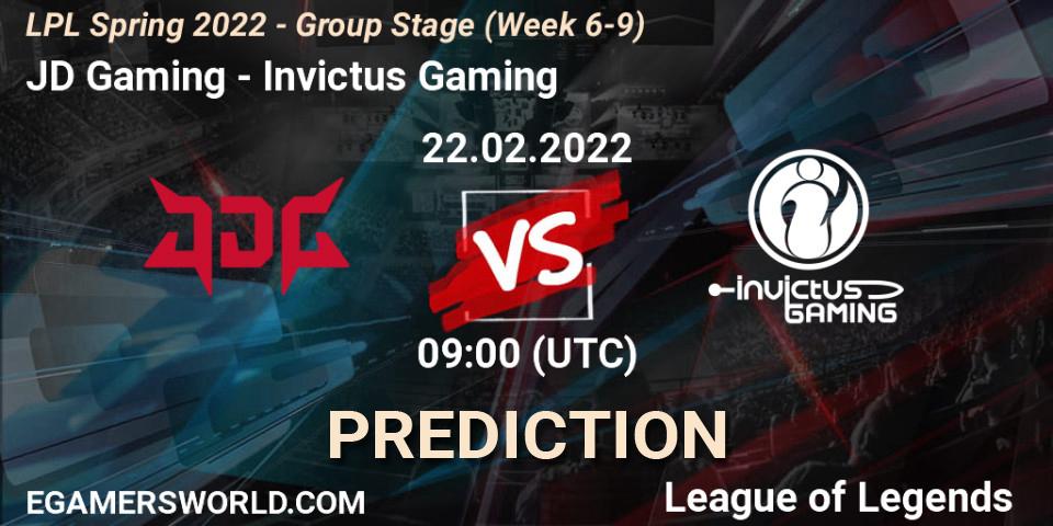 JD Gaming - Invictus Gaming: прогноз. 22.02.2022 at 11:00, LoL, LPL Spring 2022 - Group Stage (Week 6-9)
