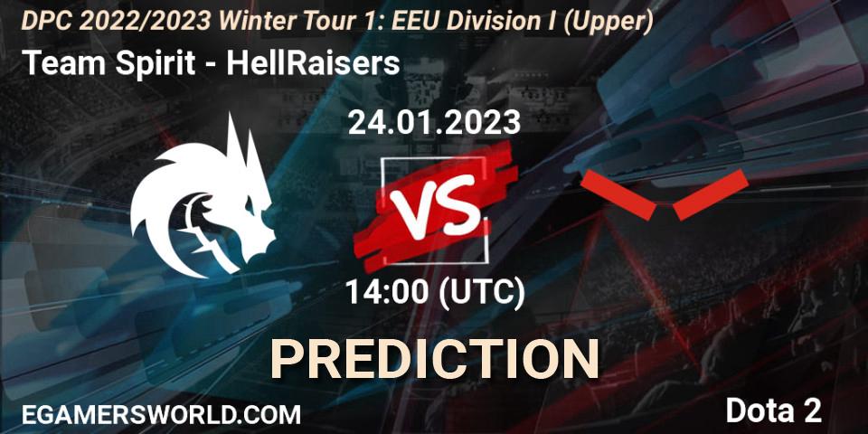 Team Spirit - HellRaisers: прогноз. 24.01.2023 at 14:04, Dota 2, DPC 2022/2023 Winter Tour 1: EEU Division I (Upper)