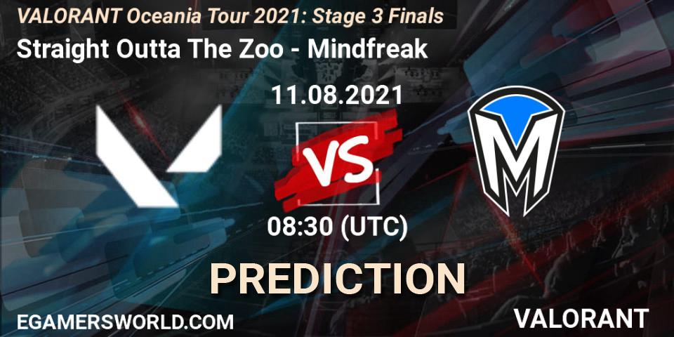 Straight Outta The Zoo - Mindfreak: прогноз. 11.08.2021 at 08:30, VALORANT, VALORANT Oceania Tour 2021: Stage 3 Finals