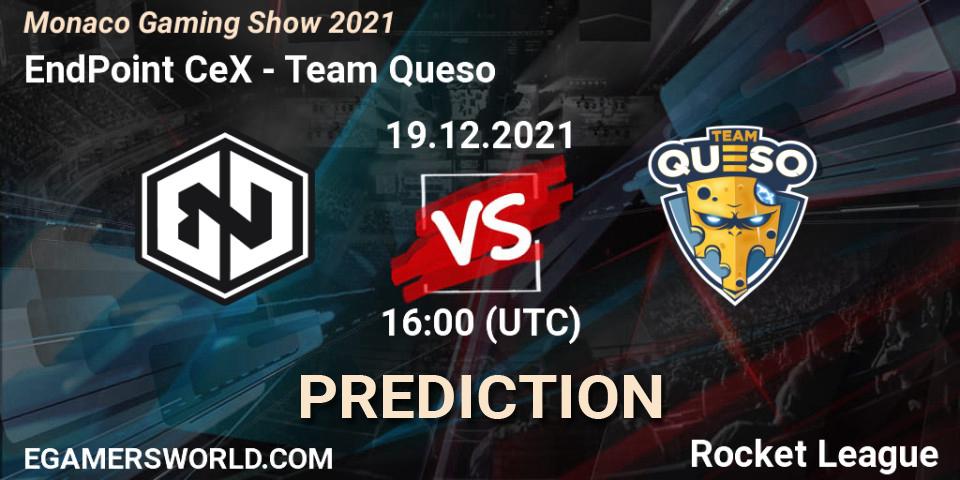 EndPoint CeX - Team Queso: прогноз. 19.12.2021 at 16:00, Rocket League, Monaco Gaming Show 2021