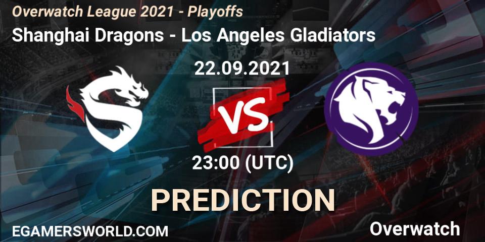 Shanghai Dragons - Los Angeles Gladiators: прогноз. 23.09.21, Overwatch, Overwatch League 2021 - Playoffs