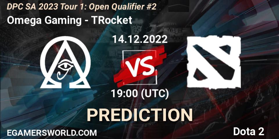 Omega Gaming - TRocket: прогноз. 14.12.2022 at 18:19, Dota 2, DPC SA 2023 Tour 1: Open Qualifier #2