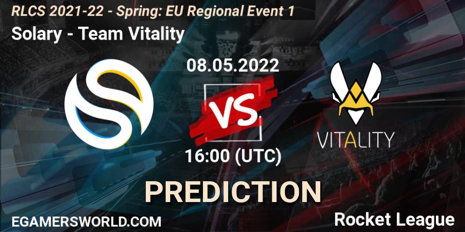 Solary - Team Vitality: прогноз. 08.05.2022 at 16:00, Rocket League, RLCS 2021-22 - Spring: EU Regional Event 1