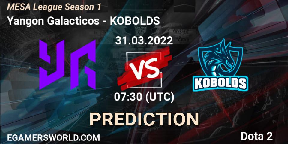 Yangon Galacticos - KOBOLDS: прогноз. 01.04.2022 at 07:50, Dota 2, MESA League Season 1