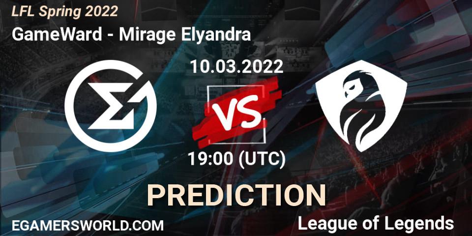 GameWard - Mirage Elyandra: прогноз. 10.03.2022 at 19:00, LoL, LFL Spring 2022
