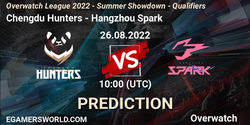 Chengdu Hunters - Hangzhou Spark: прогноз. 26.08.2022 at 10:00, Overwatch, Overwatch League 2022 - Summer Showdown - Qualifiers