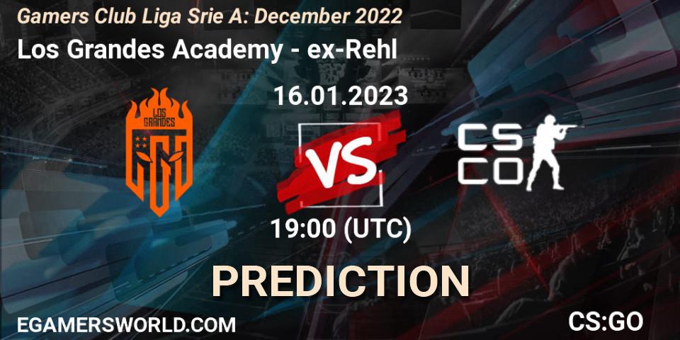 Los Grandes Academy - ex-Rehl: прогноз. 16.01.23, CS2 (CS:GO), Gamers Club Liga Série A: December 2022
