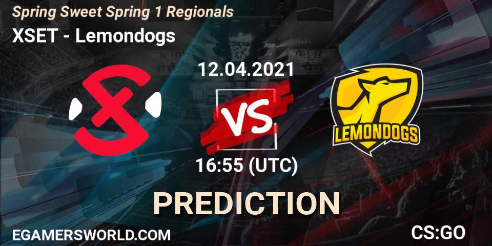 XSET - Lemondogs: прогноз. 12.04.2021 at 16:55, Counter-Strike (CS2), Spring Sweet Spring 1 Regionals