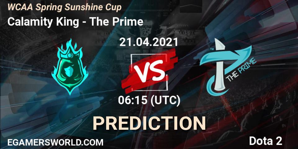 Calamity King - The Prime: прогноз. 21.04.2021 at 03:11, Dota 2, WCAA Spring Sunshine Cup