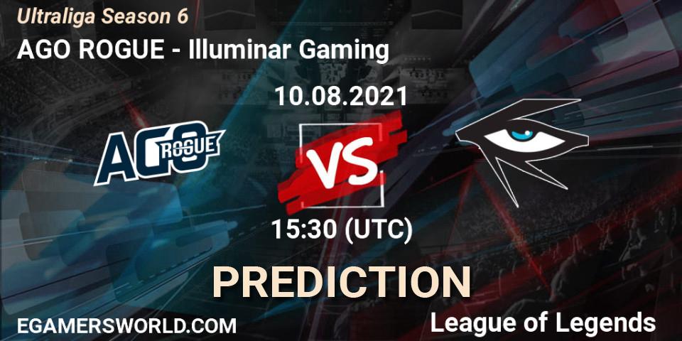 AGO ROGUE - Illuminar Gaming: прогноз. 10.08.2021 at 15:30, LoL, Ultraliga Season 6