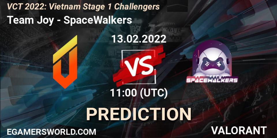 Team Joy - SpaceWalkers: прогноз. 13.02.2022 at 11:00, VALORANT, VCT 2022: Vietnam Stage 1 Challengers