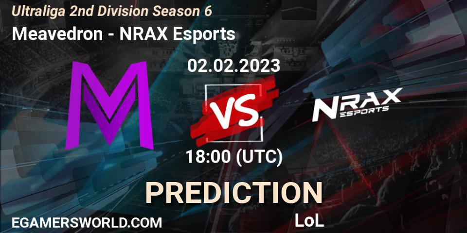 Meavedron - NRAX Esports: прогноз. 02.02.2023 at 18:00, LoL, Ultraliga 2nd Division Season 6