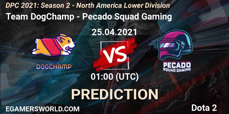 Team DogChamp - Pecado Squad Gaming: прогноз. 25.04.2021 at 01:15, Dota 2, DPC 2021: Season 2 - North America Lower Division