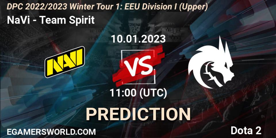 NaVi - Team Spirit: прогноз. 10.01.2023 at 11:03, Dota 2, DPC 2022/2023 Winter Tour 1: EEU Division I (Upper)