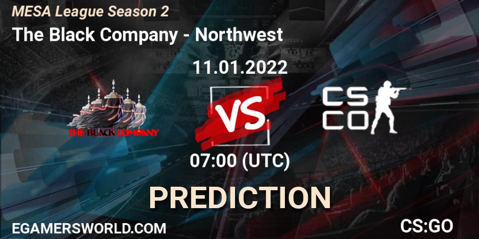 The Black Company - Northwest: прогноз. 11.01.2022 at 07:00, Counter-Strike (CS2), MESA League Season 2