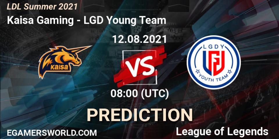 Kaisa Gaming - LGD Young Team: прогноз. 12.08.2021 at 08:20, LoL, LDL Summer 2021