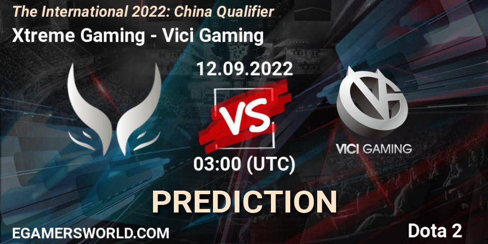 Xtreme Gaming - Vici Gaming: прогноз. 12.09.22, Dota 2, The International 2022: China Qualifier
