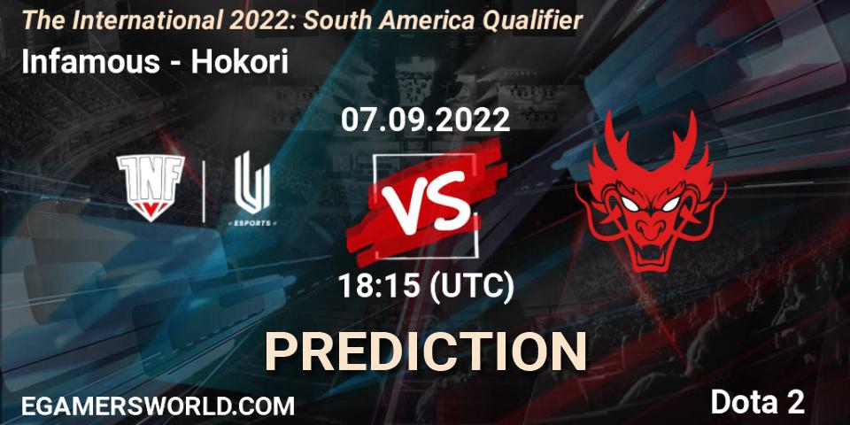 Infamous - Hokori: прогноз. 07.09.22, Dota 2, The International 2022: South America Qualifier