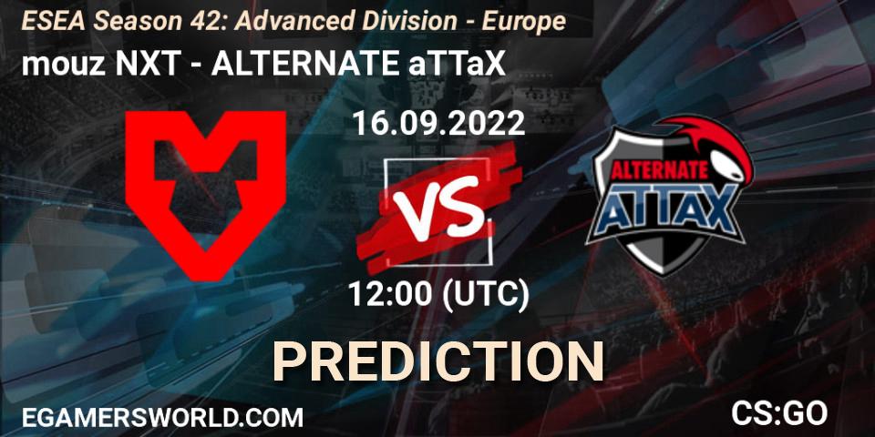 mouz NXT - ALTERNATE aTTaX: прогноз. 16.09.22, CS2 (CS:GO), ESEA Season 42: Advanced Division - Europe
