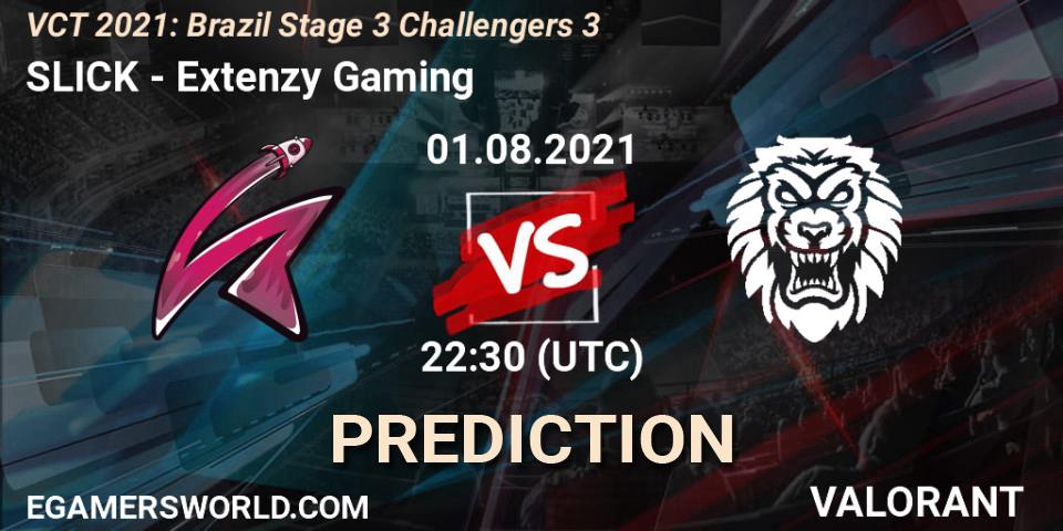 SLICK - Extenzy Gaming: прогноз. 01.08.2021 at 22:30, VALORANT, VCT 2021: Brazil Stage 3 Challengers 3