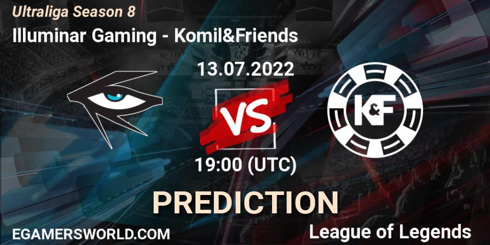 Illuminar Gaming - Komil&Friends: прогноз. 13.07.2022 at 19:00, LoL, Ultraliga Season 8
