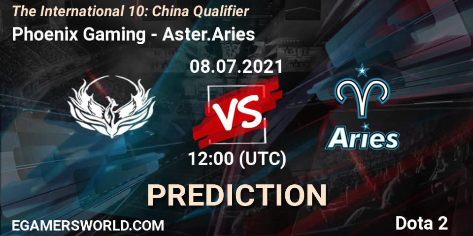 Phoenix Gaming - Aster.Aries: прогноз. 08.07.2021 at 11:12, Dota 2, The International 10: China Qualifier