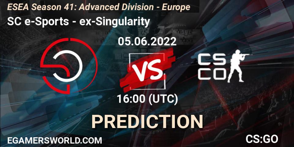 SC e-Sports - ex-Singularity: прогноз. 05.06.22, CS2 (CS:GO), ESEA Season 41: Advanced Division - Europe