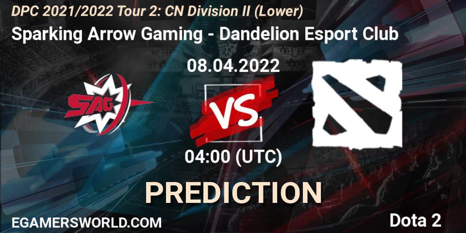 Sparking Arrow Gaming - Dandelion Esport Club: прогноз. 22.04.22, Dota 2, DPC 2021/2022 Tour 2: CN Division II (Lower)
