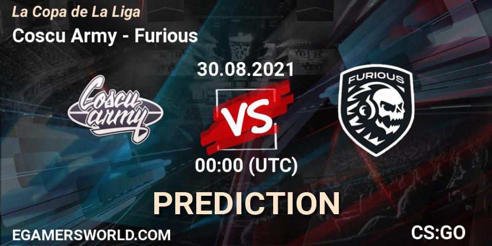 Coscu Army - Furious: прогноз. 29.08.2021 at 23:00, Counter-Strike (CS2), La Copa de La Liga