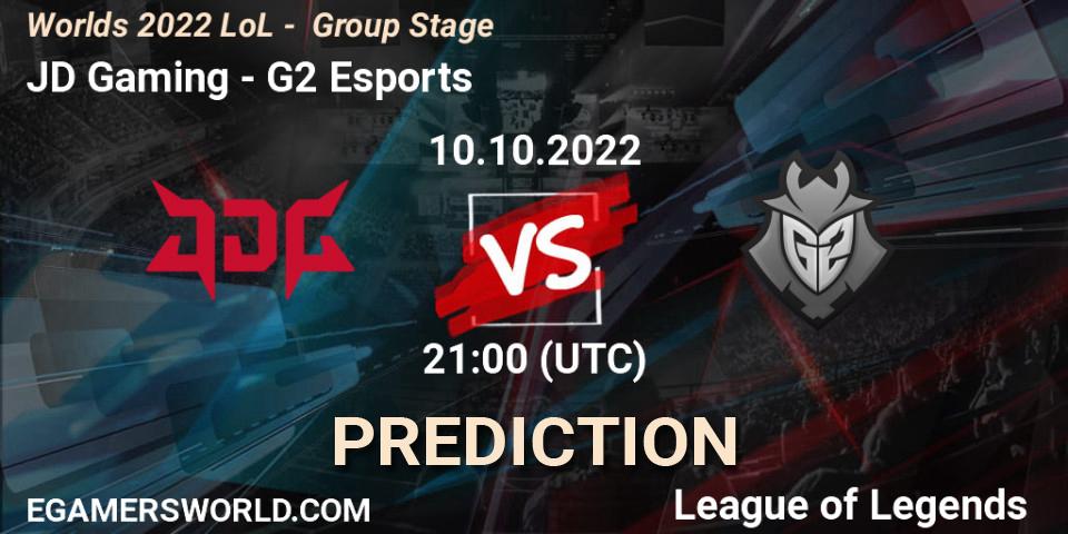 JD Gaming - G2 Esports: прогноз. 10.10.2022 at 21:00, LoL, Worlds 2022 LoL - Group Stage