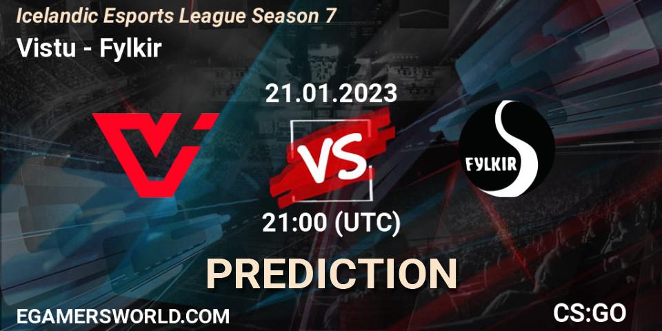 Viðstöðu - Fylkir: прогноз. 21.01.23, CS2 (CS:GO), Icelandic Esports League Season 7