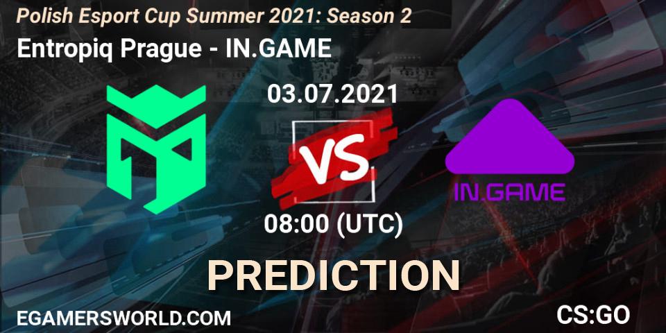Entropiq Prague - IN.GAME: прогноз. 03.07.2021 at 08:00, Counter-Strike (CS2), Polish Esport Cup Summer 2021: Season 2