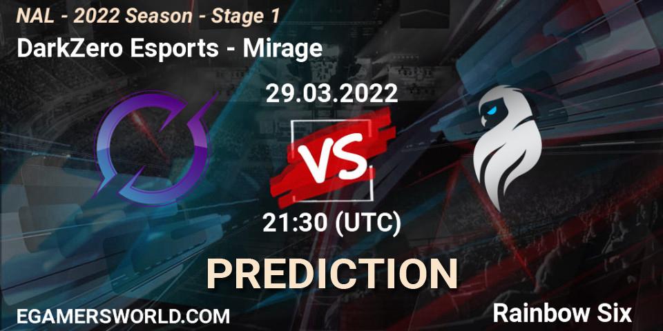 DarkZero Esports - Mirage: прогноз. 29.03.2022 at 21:30, Rainbow Six, NAL - Season 2022 - Stage 1
