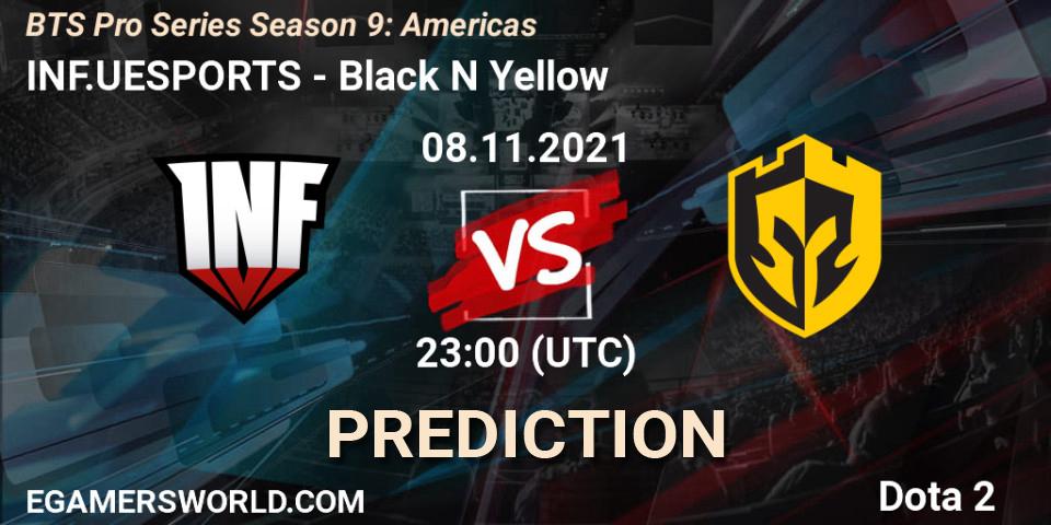 INF.UESPORTS - Black N Yellow: прогноз. 08.11.2021 at 23:02, Dota 2, BTS Pro Series Season 9: Americas