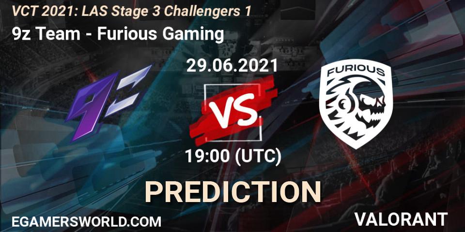 9z Team - Furious Gaming: прогноз. 29.06.2021 at 22:30, VALORANT, VCT 2021: LAS Stage 3 Challengers 1